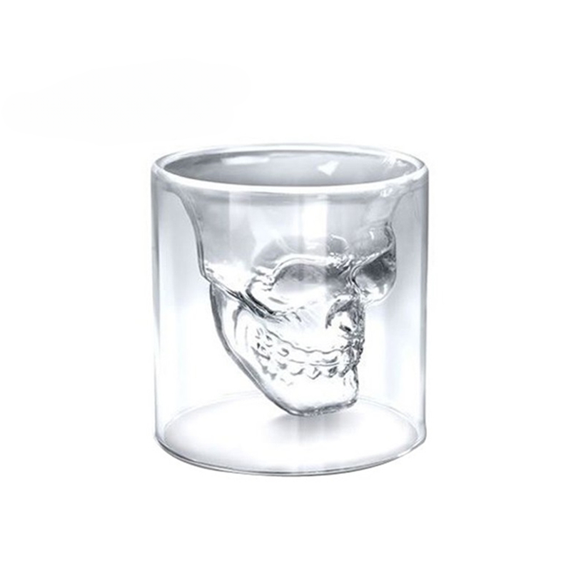 Skull Double Transparent Glass