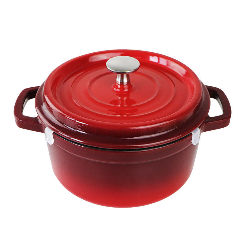 Iron Enamel Soup Pot