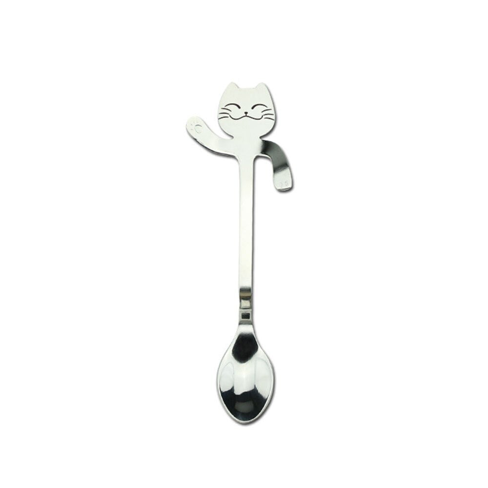 304 Stainless Steel Cartoon Cat Spoon