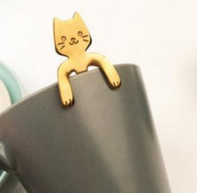 304 Stainless Steel Cartoon Cat Spoon