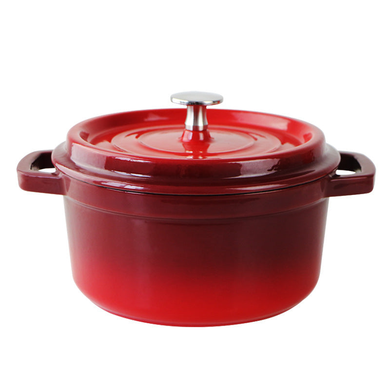 Iron Enamel Soup Pot