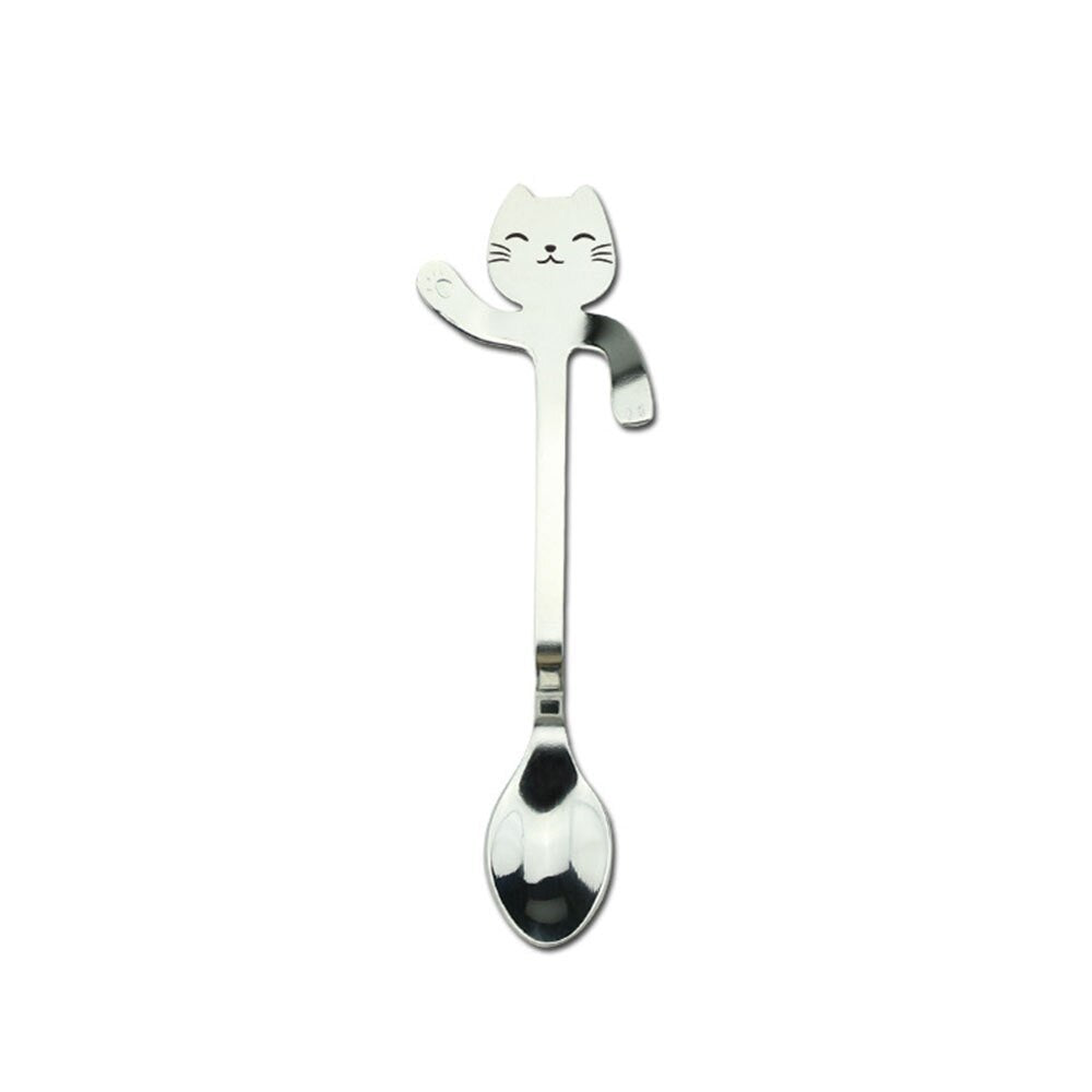 304 Stainless Steel Cartoon Cat Spoon