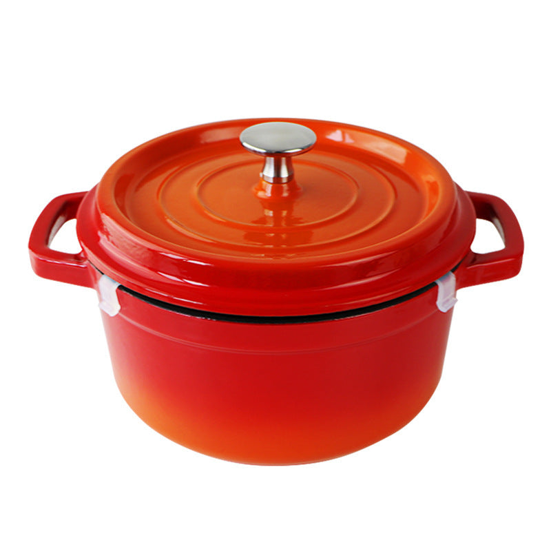 Iron Enamel Soup Pot
