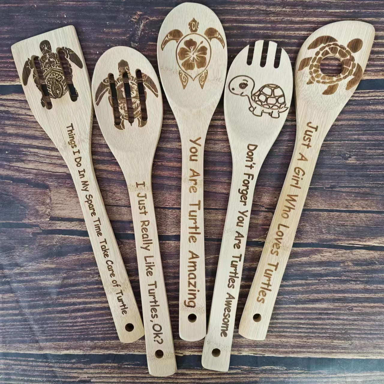 Bamboo shovel Five-piece Set