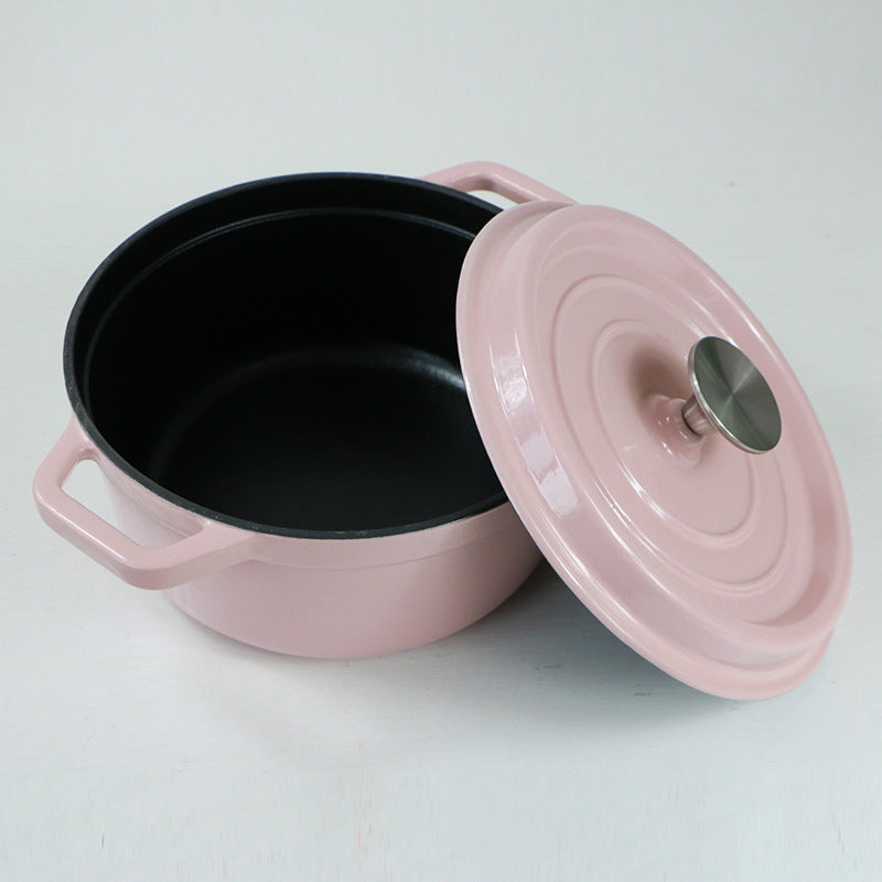 Iron Enamel Soup Pot