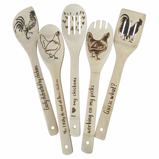 Bamboo shovel Five-piece Set